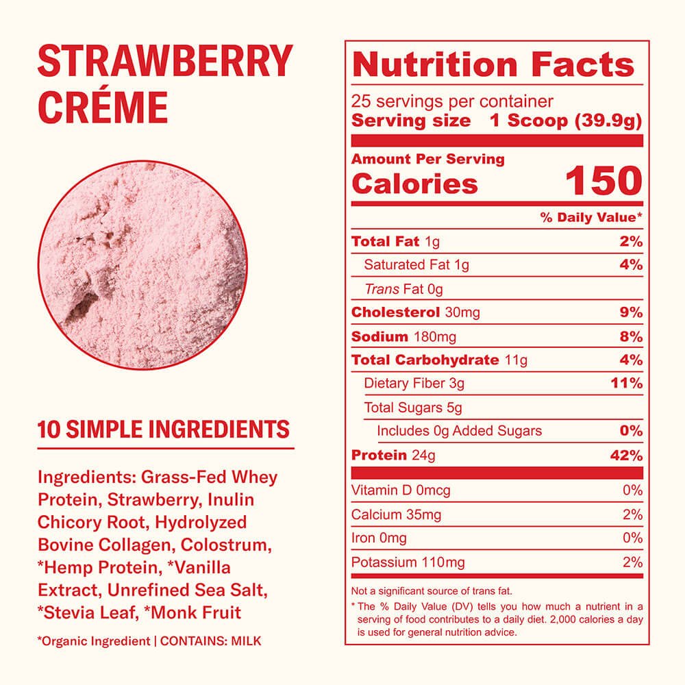 Ballerina Farm Farmer Protein Powder - Strawberry Creme