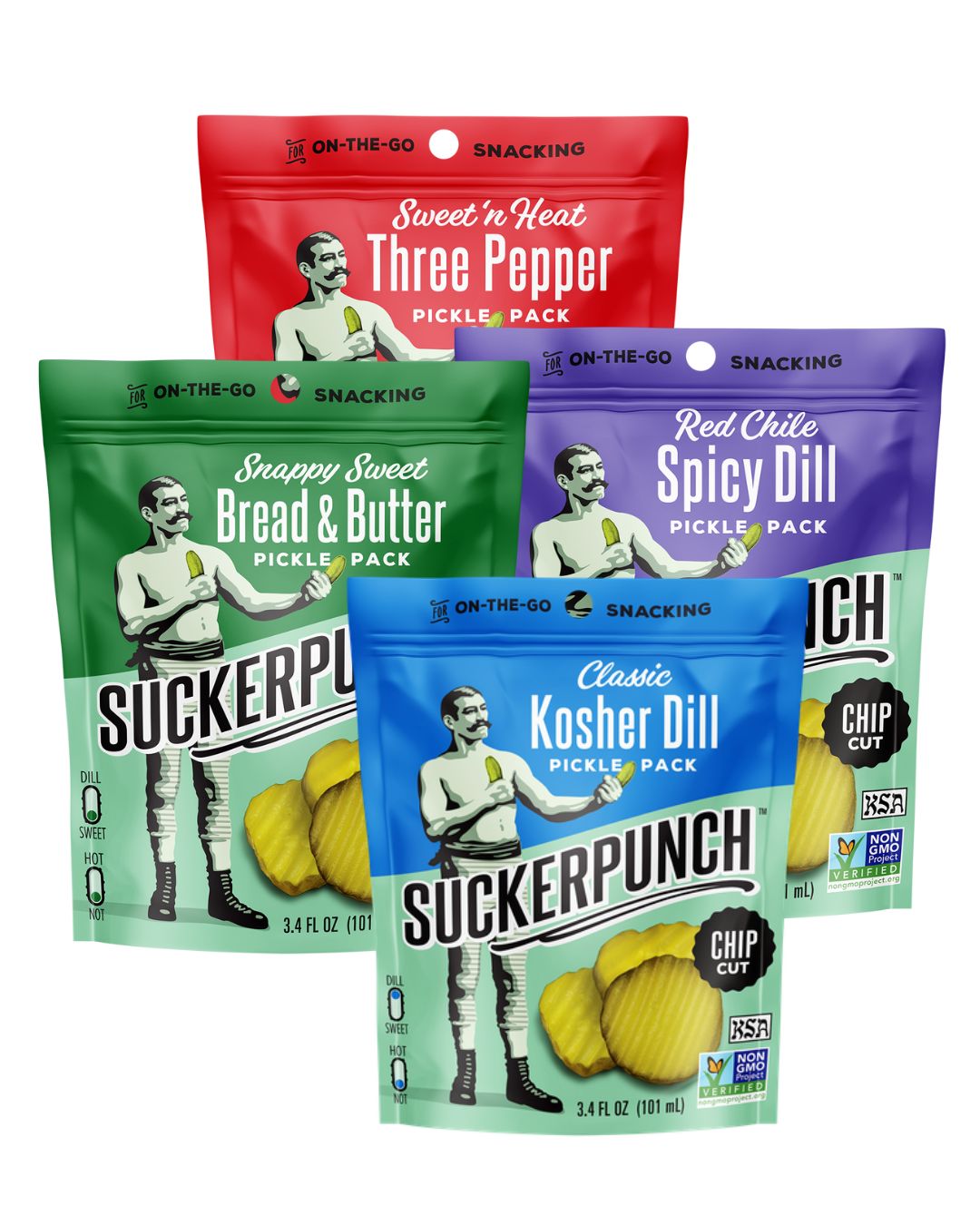 SuckerPunch Gourmet Spicy Dill Pickles - 3.4 fl oz
