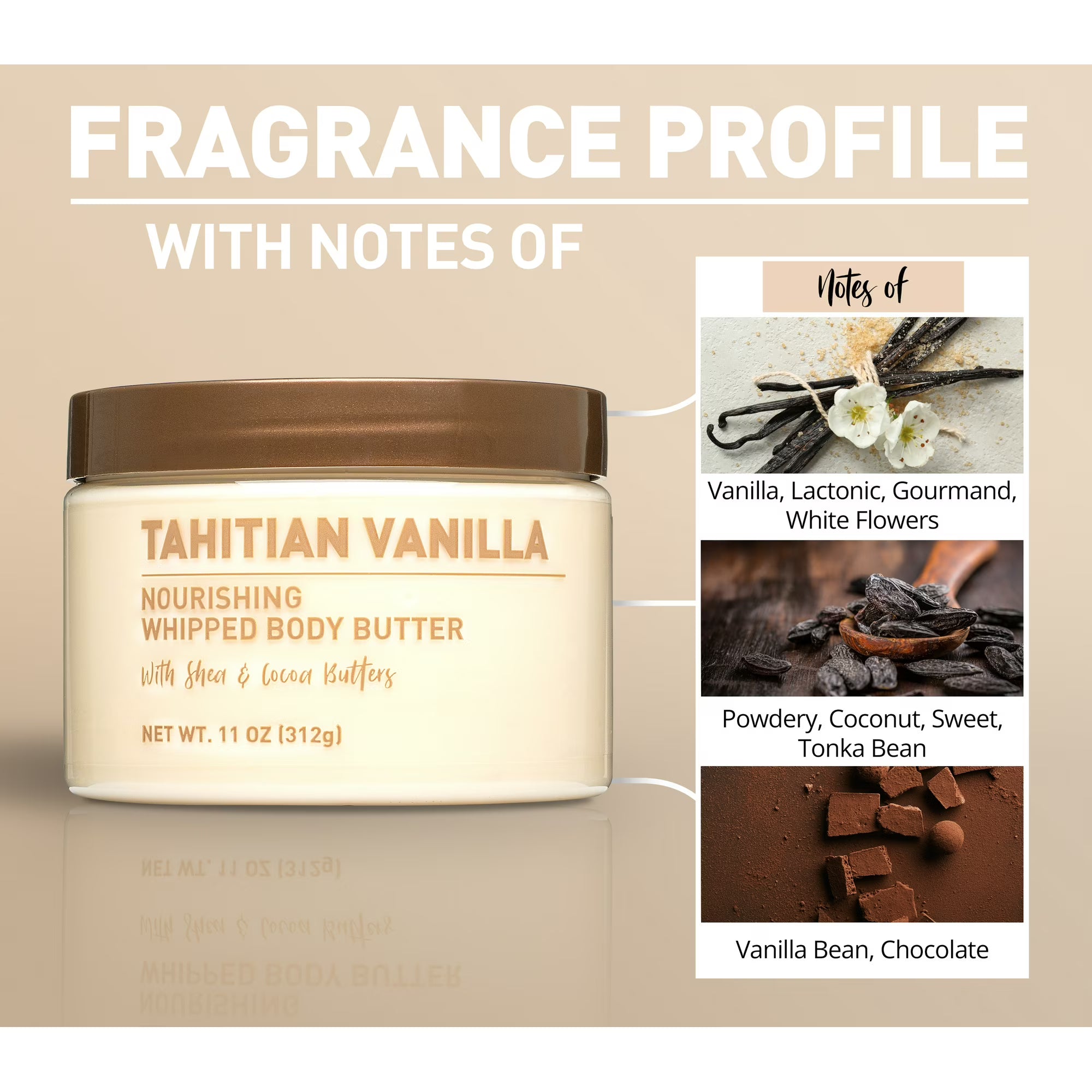 Tahitian Vanilla Nourishing Whipped Body Butter