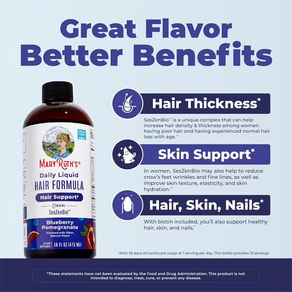 MaryRuth's Daily Liquid Hair Support Formula 473ml