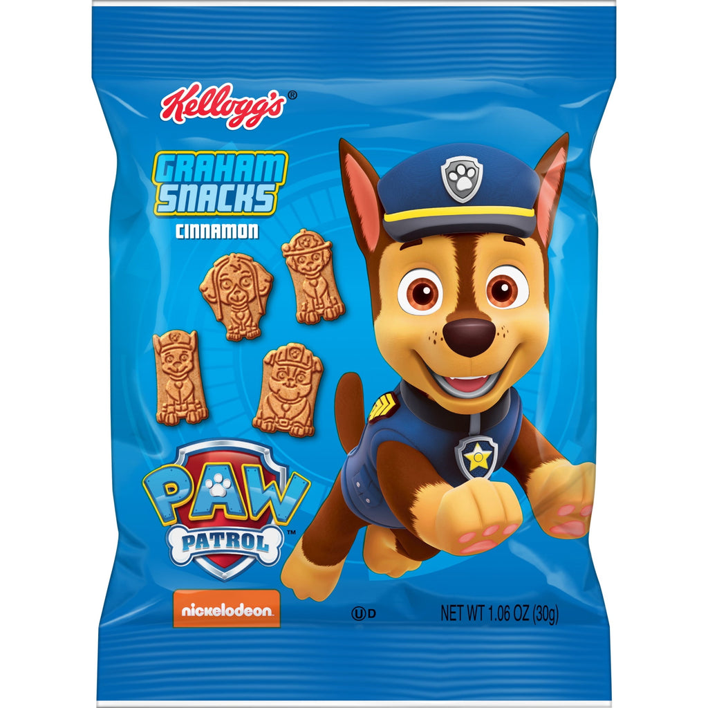 Kellogg's Snacks Paw Patrol Cinnamon Graham Cracker Snacks Multipack - 30g