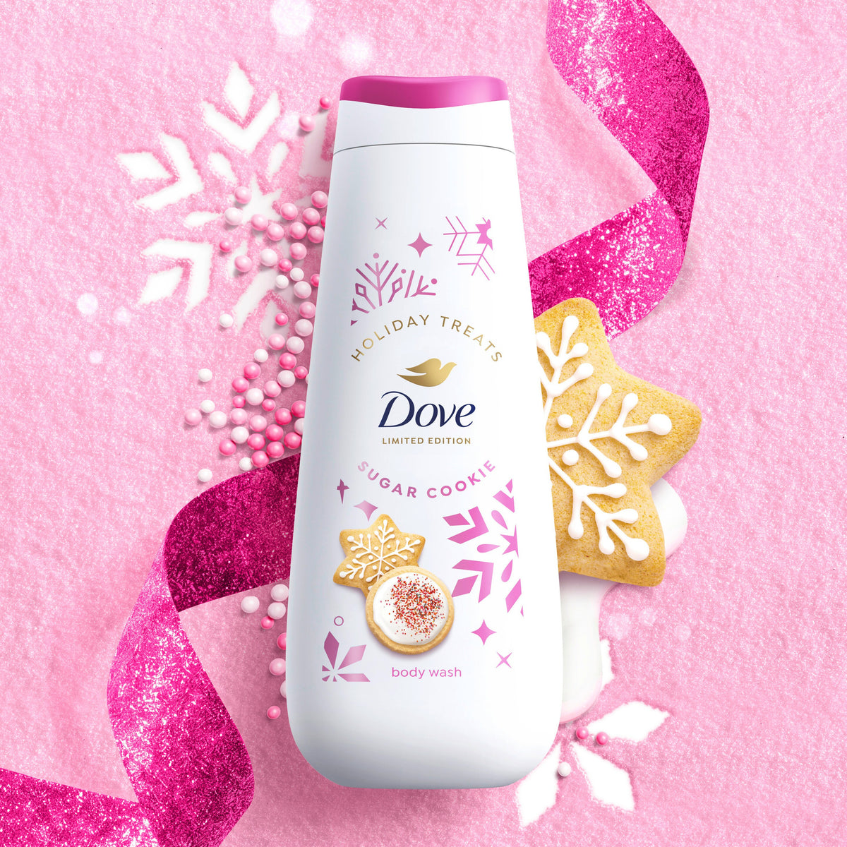 Dove Limited Edition Sugar Cookie Sprinkle Body Wash 20fl
