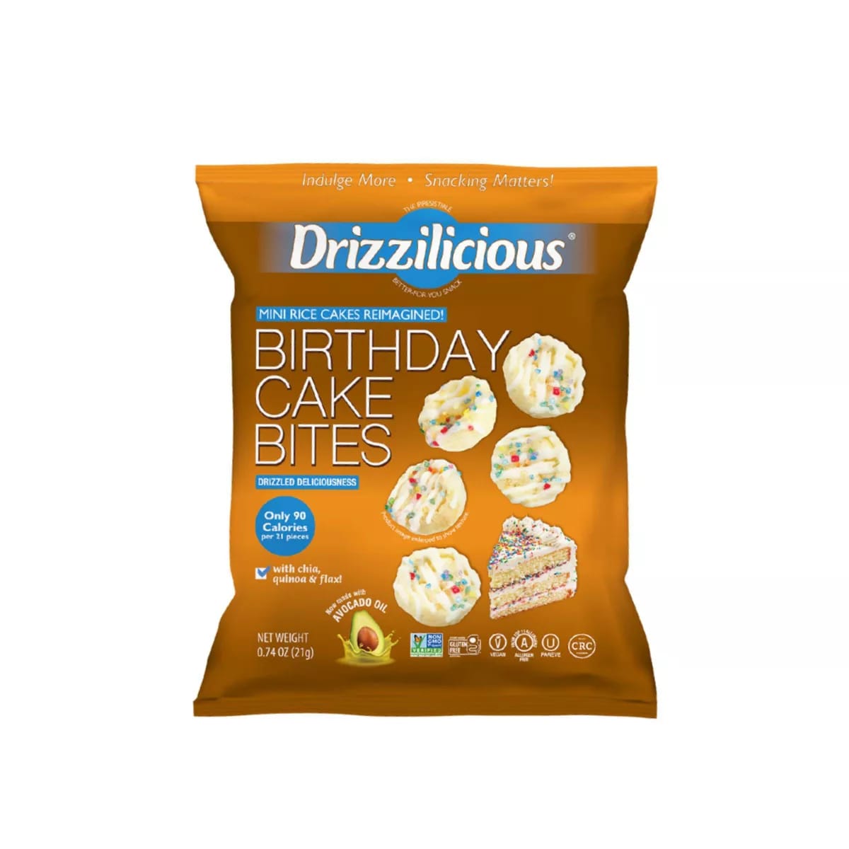 Drizzilicious Drizzled Mini Rice Cakes - 21g
