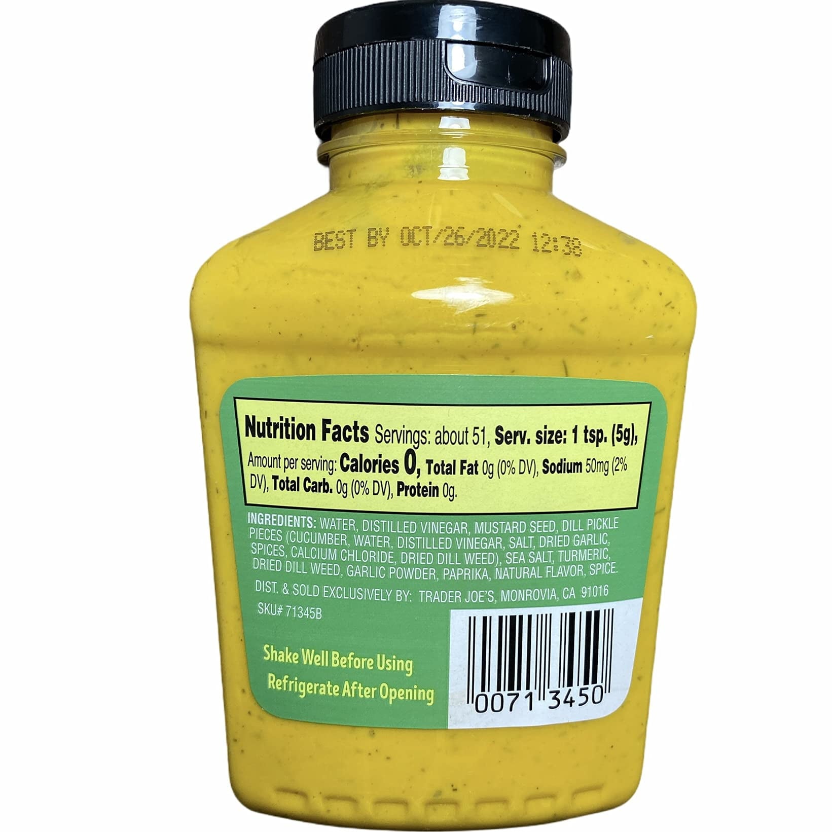 Trader Joes's Dill Pickle Mustard
