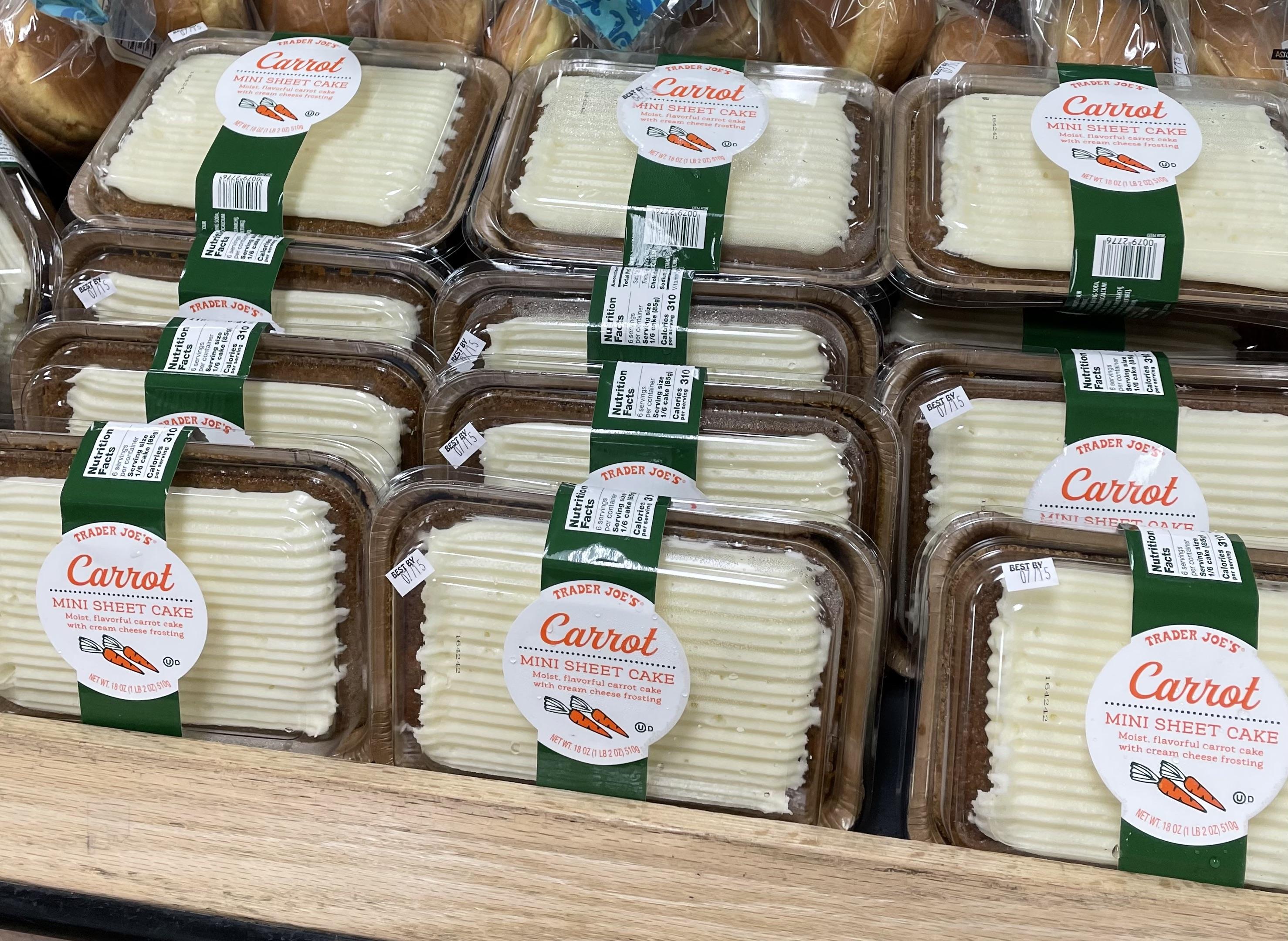 Trader Joe's Mini Sheet Cake - Carrot Cake