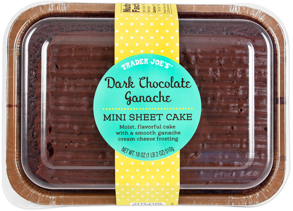 Trader Joe's Mini Sheet Cake - Dark Chocolate Ganache