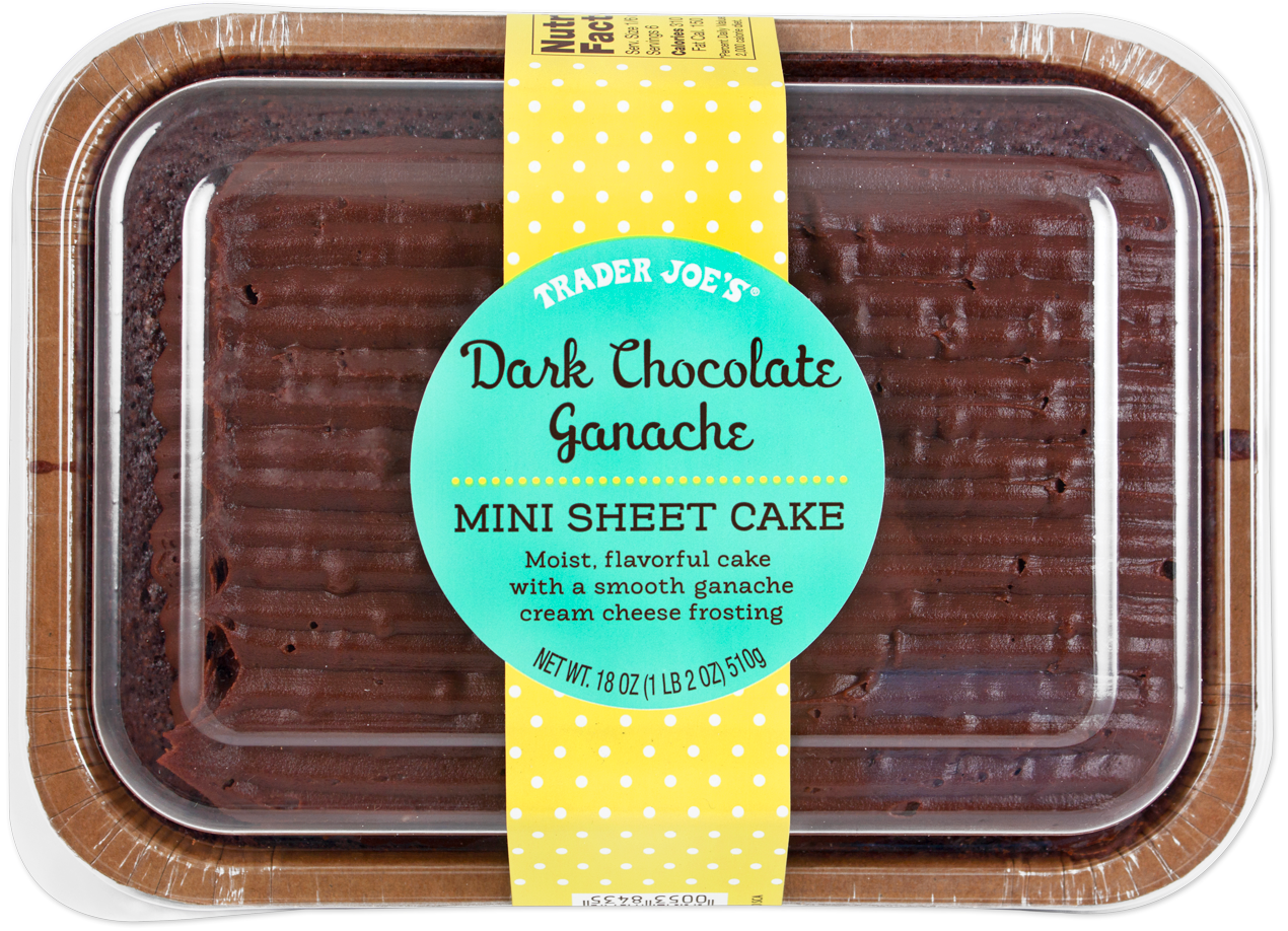 Trader Joe's Mini Sheet Cake - Dark Chocolate Ganache