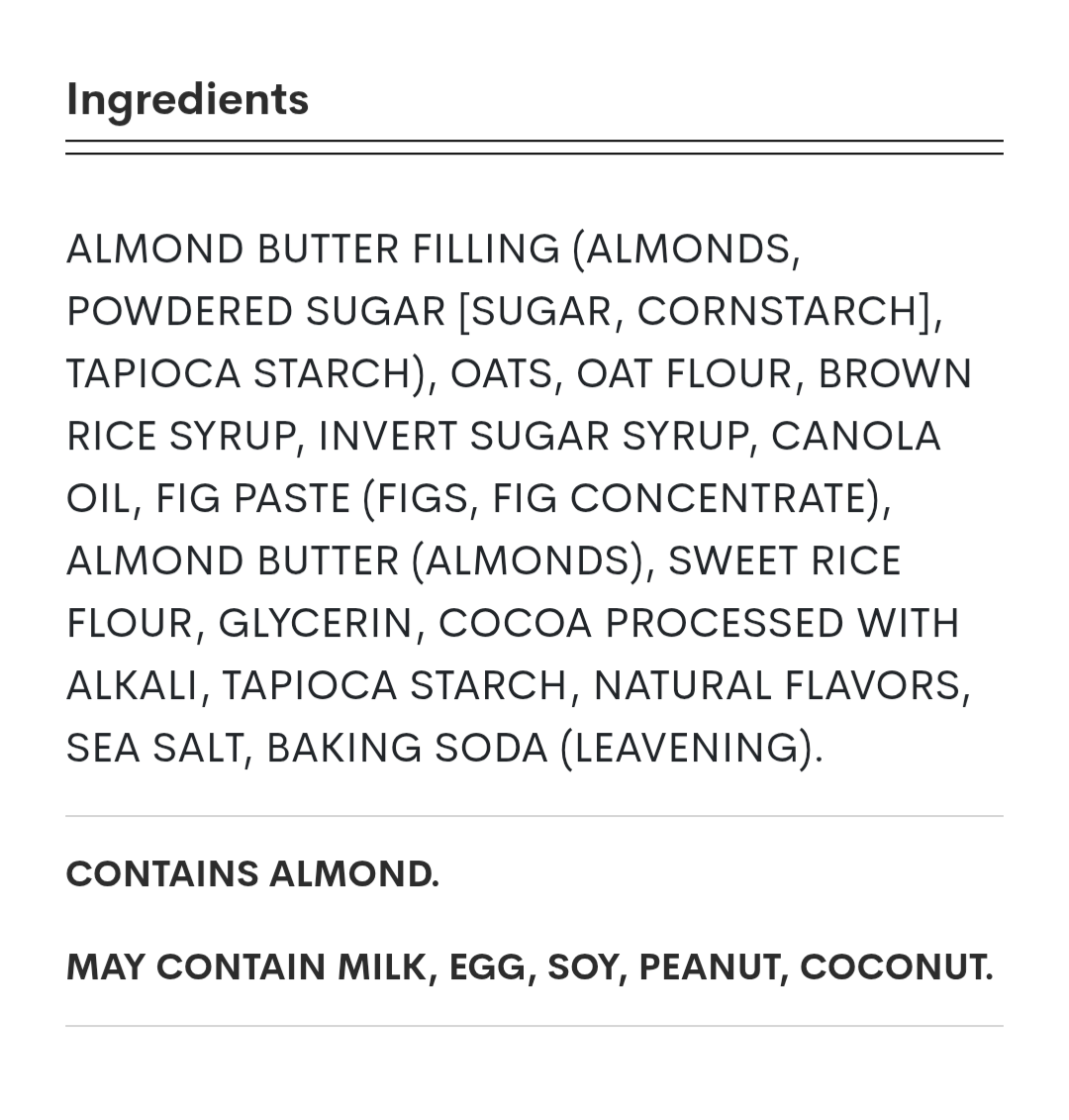 Trader Joe's Gluten-Free Almond Butter Cocoa Bars