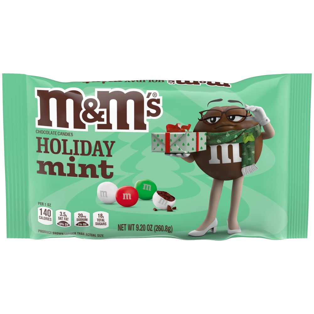 M&M's Mint Holiday Milk Chocolate Candy Bag -10oz