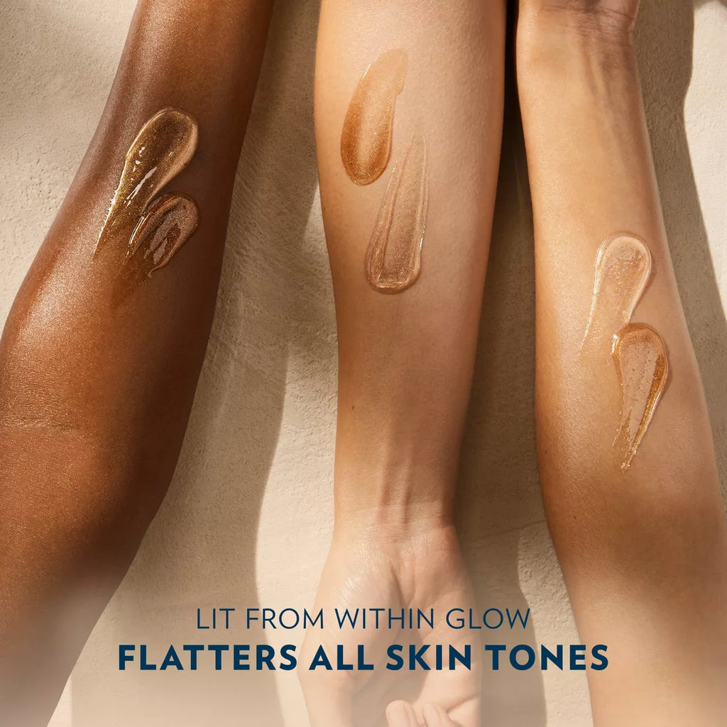 Vaseline Glazed & Glisten Vanilla Cocoa Shimmering Gel Body Oil - Sunlit Glow