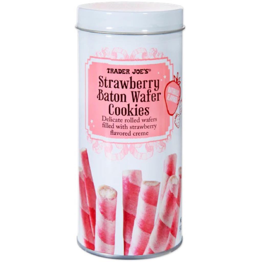Trader Joe's Strawberry Baton Wafer Cookies