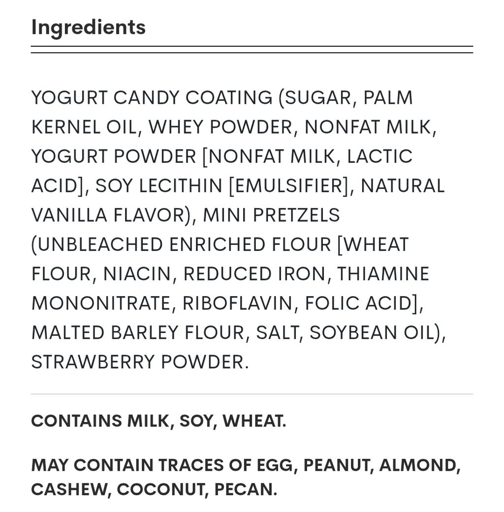 Trader Joe's Strawberry Vanilla Yogurt Pretzels