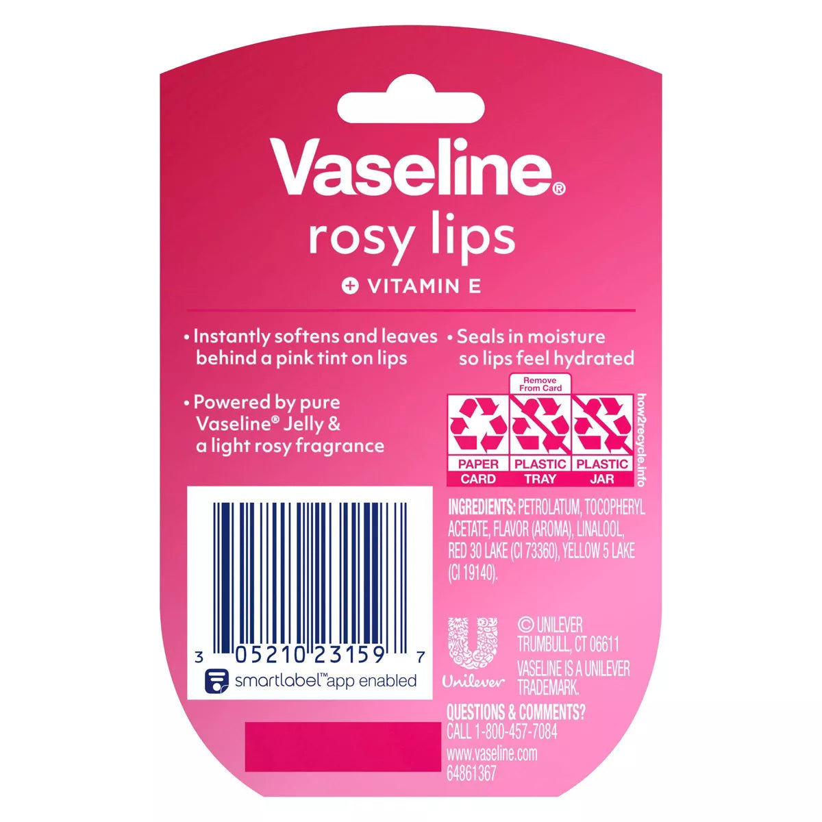 Vaseline Lip Therapy Mini Lip Balm - Rosy