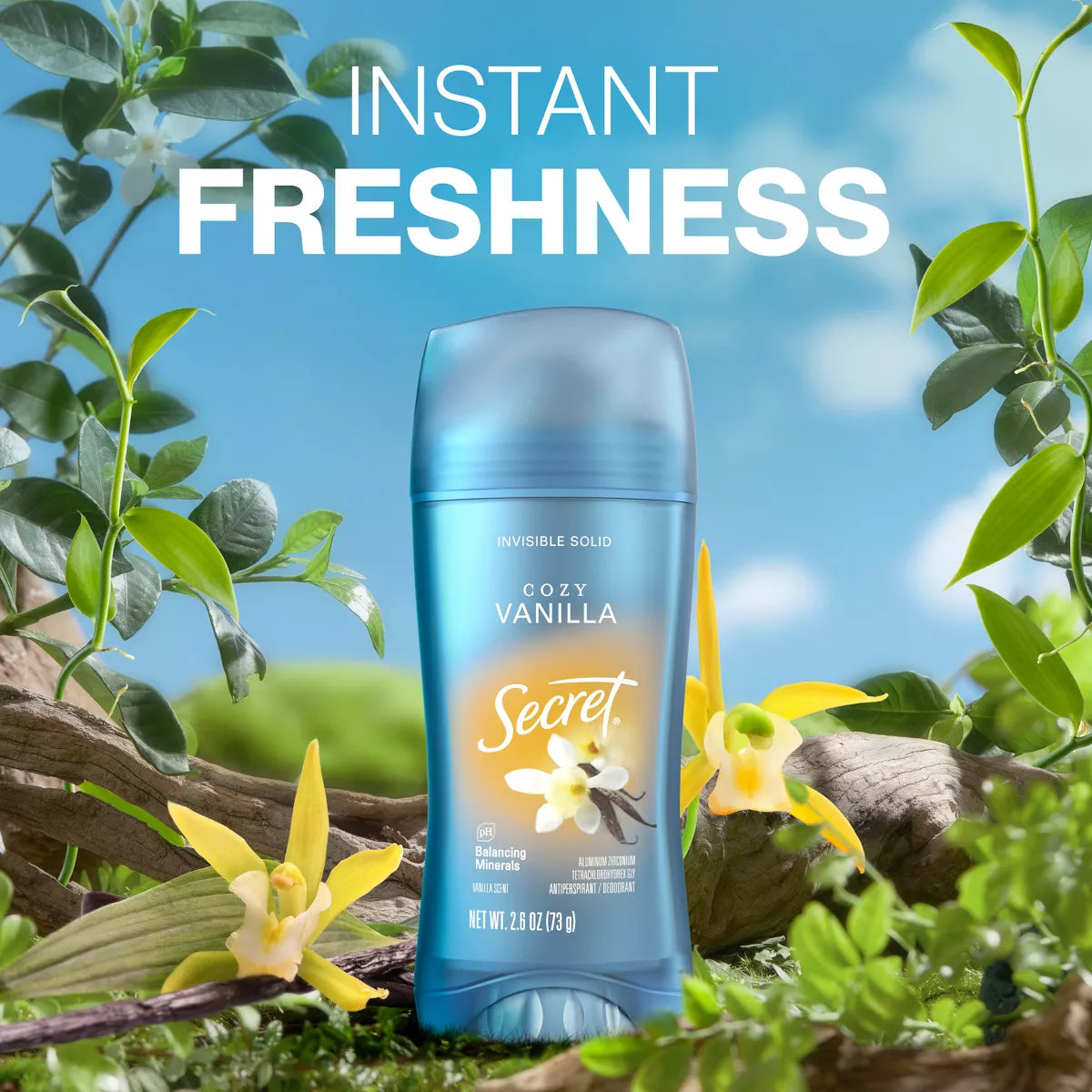 Secret Invisible Solid Antiperspirant & Deodorant - Vanilla