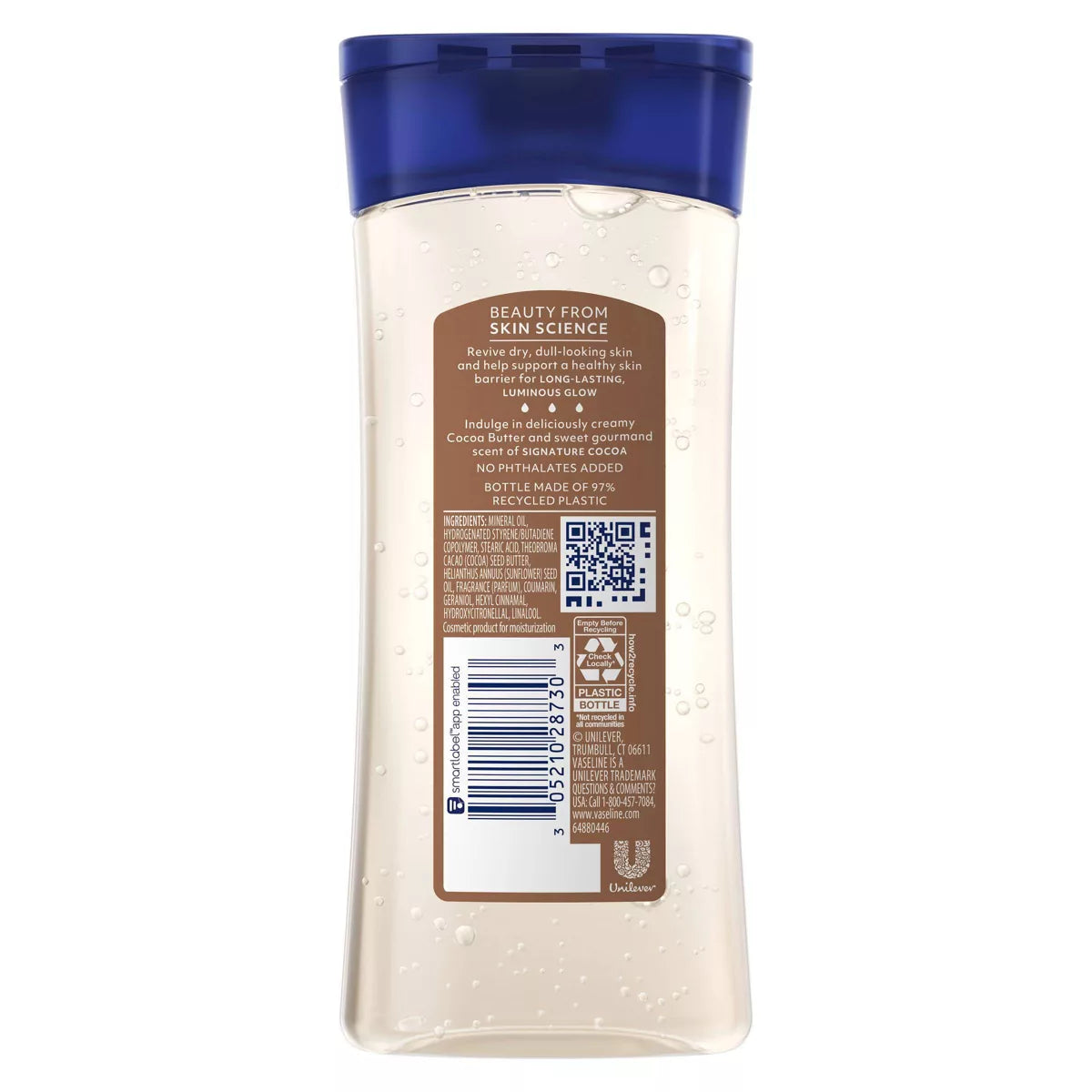 Vaseline Intensive Care Cocoa Radiant Body Gel Oil for Glowing Skin