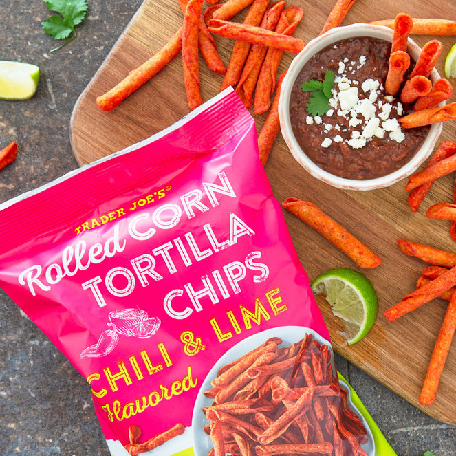 Trader Joe's Chili Lime Flavored Rolled Corn Tortilla Chips