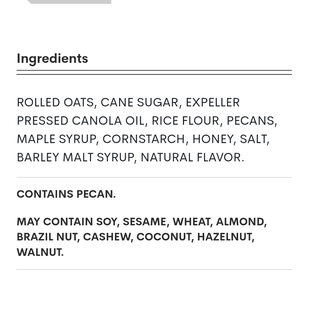 Trader Joe's Just the Clusters Maple Pecan Granola Cereal