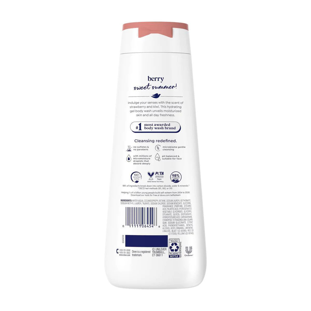 Dove Beauty Strawberry & Kiwi Body Wash - 20 fl oz