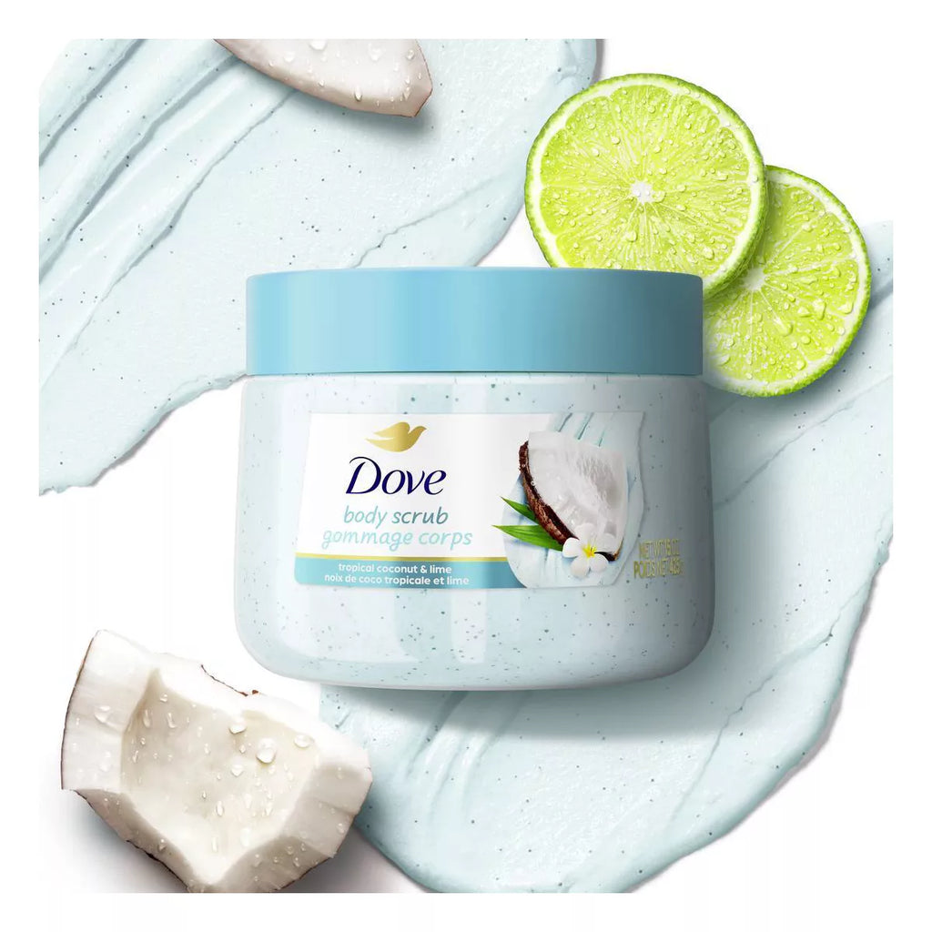 Dove Beauty Scrub - Tropical Coconut & Lime - 15 oz