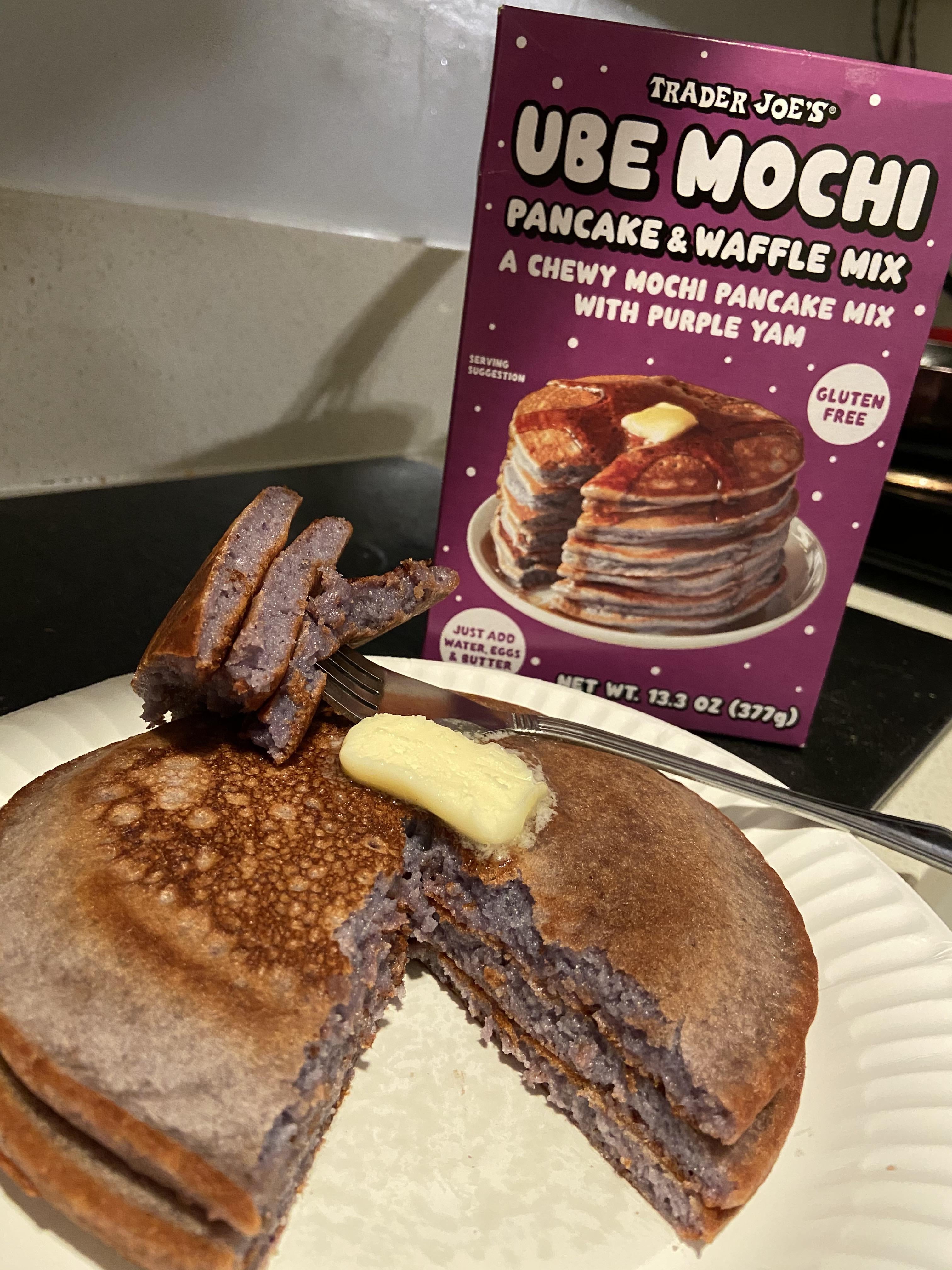 Trader Joe's Ube Mochi Pancake Waffle Mix
