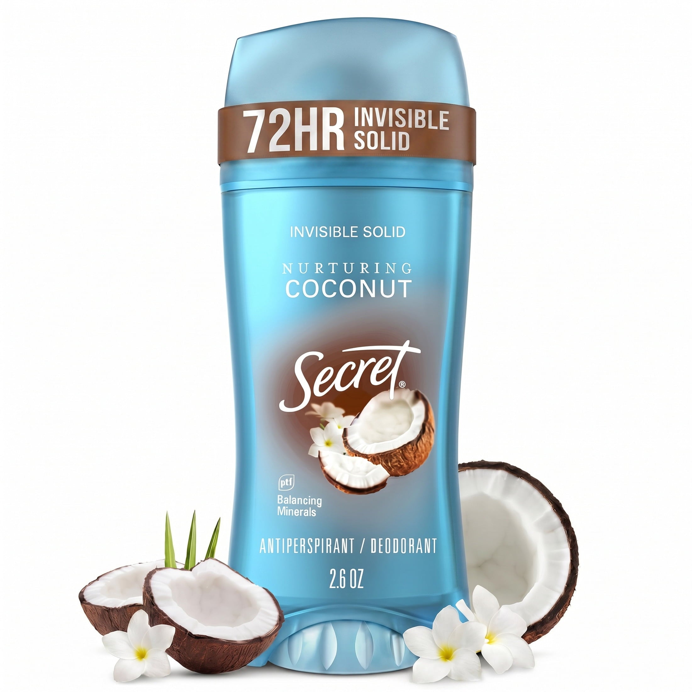 Secret Invisible Solid Antiperspirant & Deodorant - Coconut