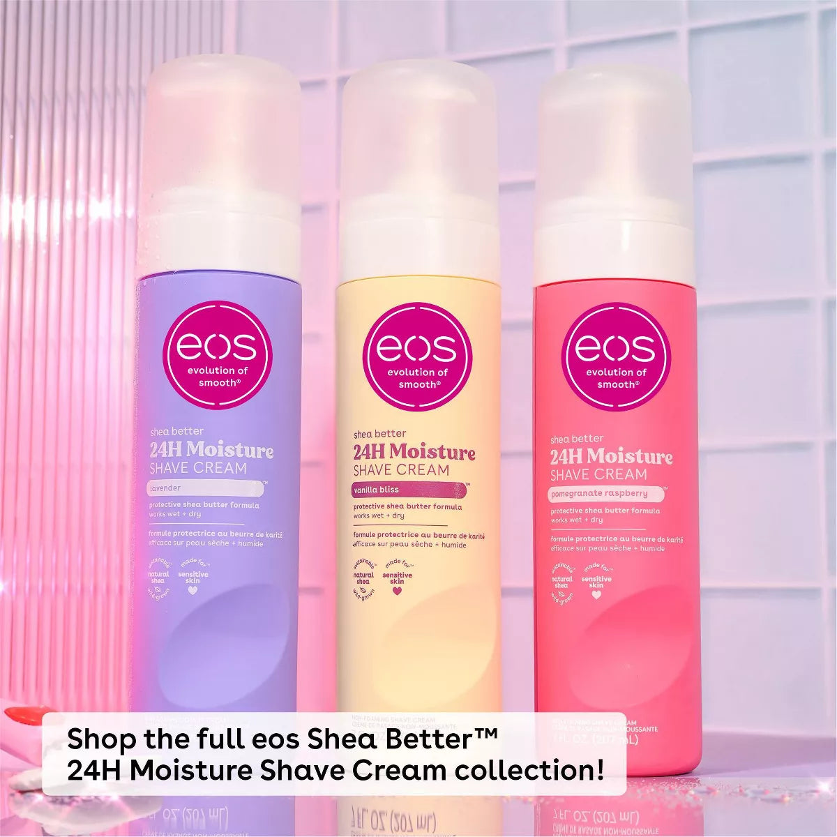 eos Shea Better Women's Shave Cream - Pomegranate Raspberry