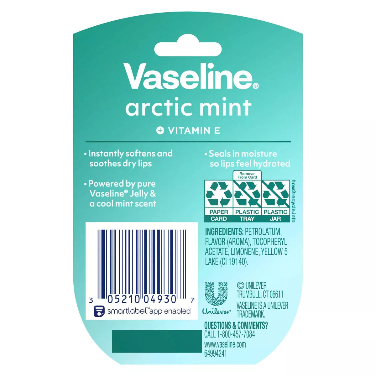 Vaseline Lip Therapy Mini Lip Balm - Arctic Mint