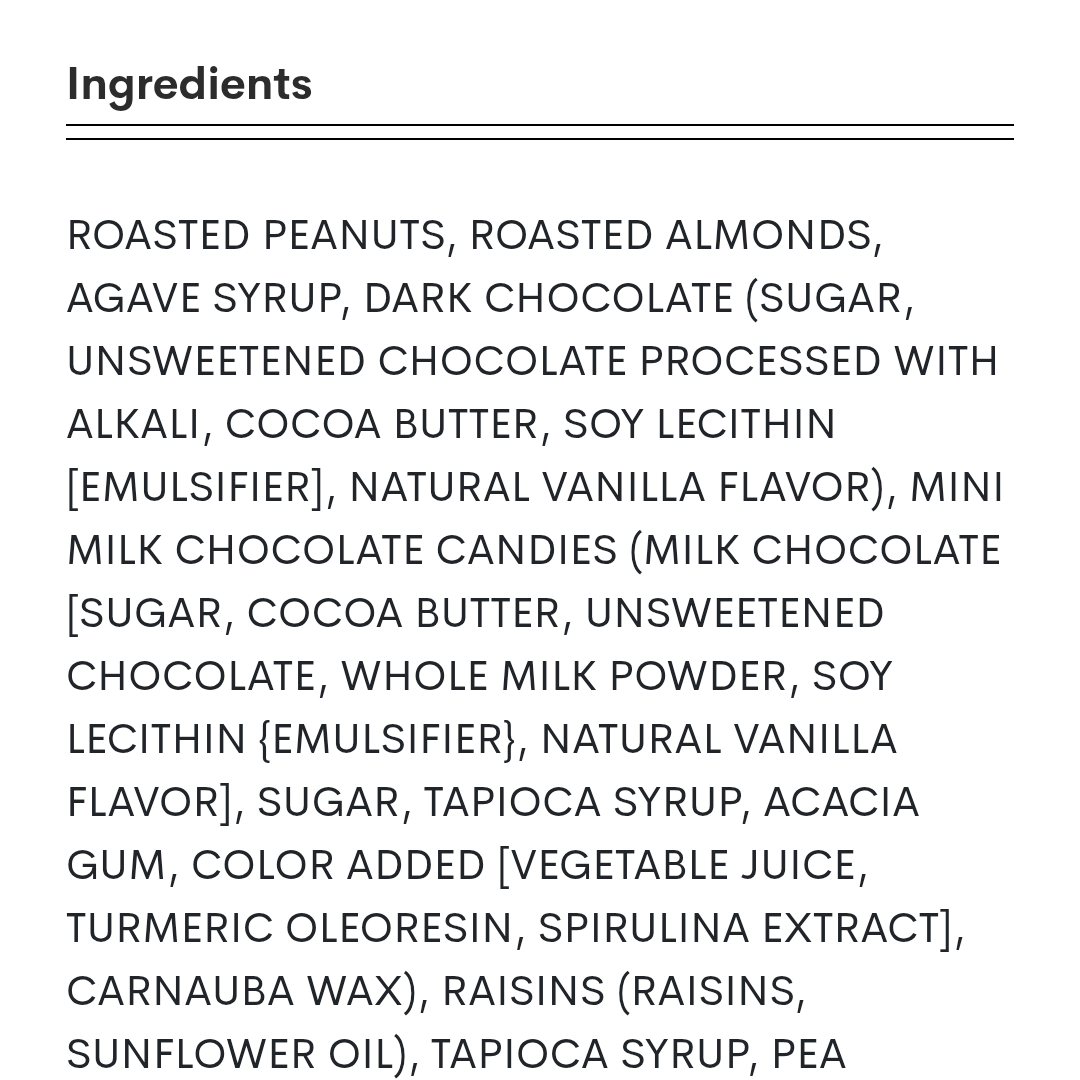 Trader Joe's Rainbows End Trail Mix Bars