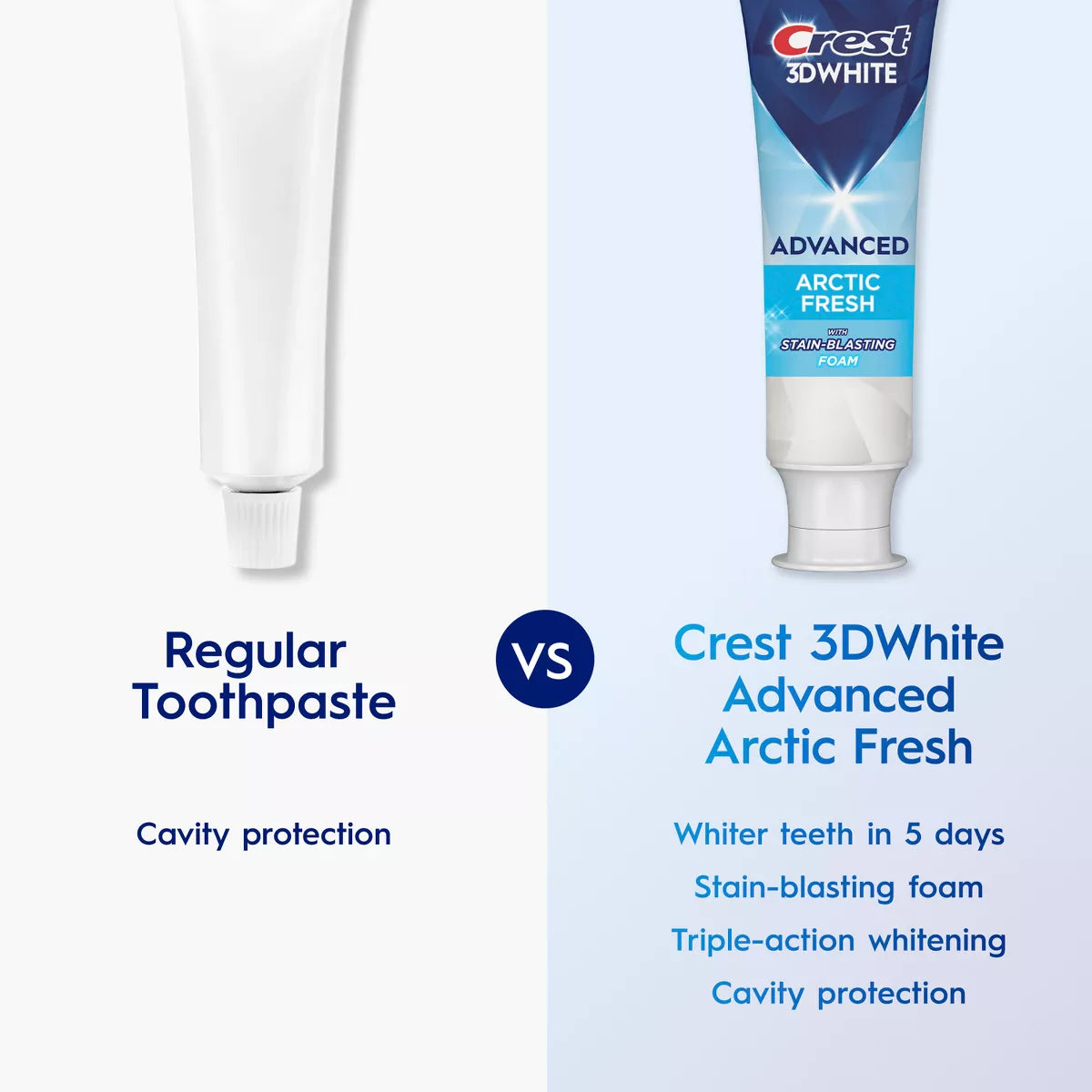 Crest 3D White Advanced Teeth Whitening Fluoride Toothpaste - Arctic Fresh