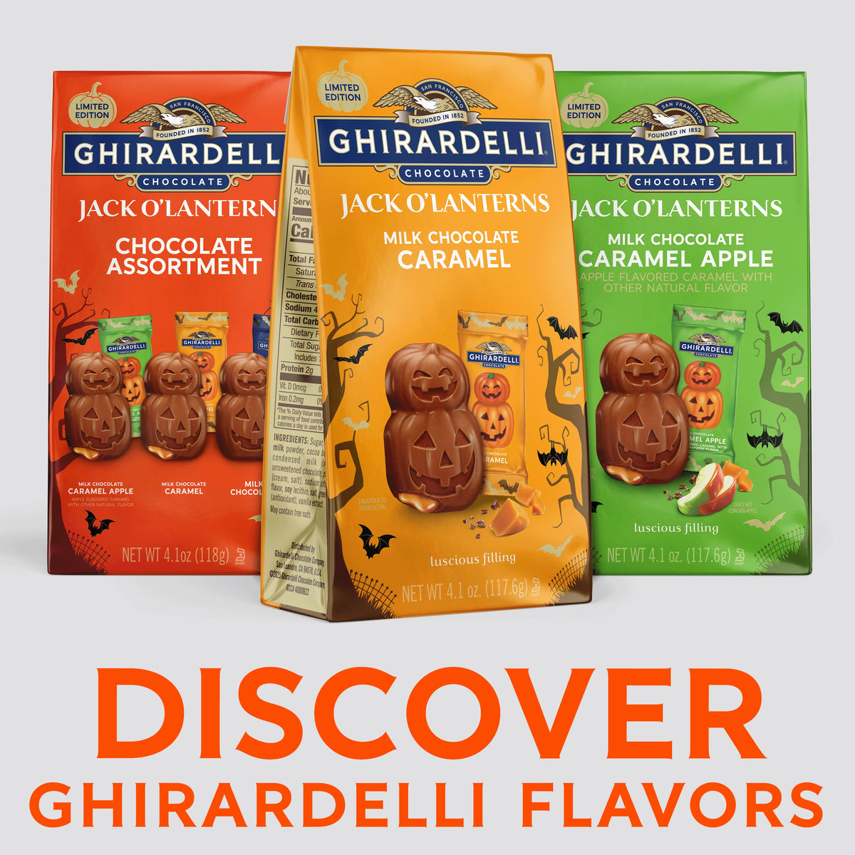 Ghirardelli Assorted Milk Chocolate Pumpkins
