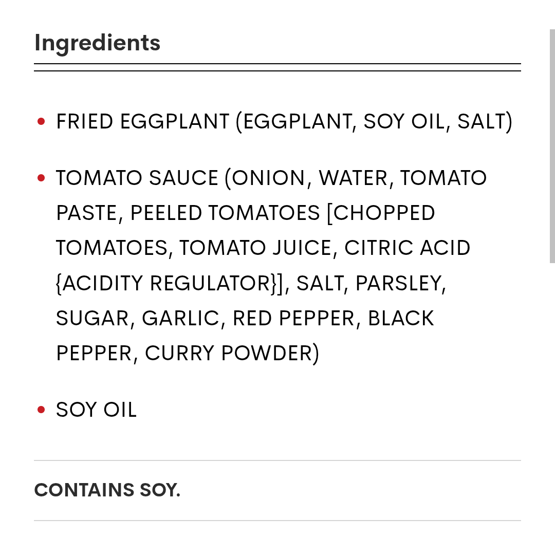 Trader Joe's Grecian Style Eggplant with Tomatoes Onions