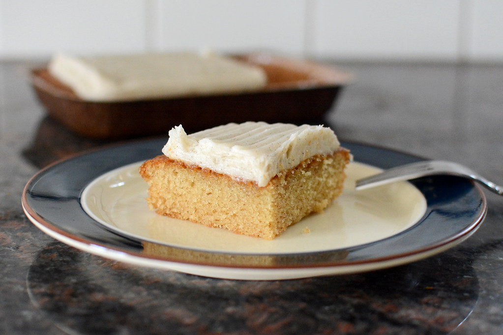 Trader Joe's Mini Sheet Cake - Vanilla Chantilly Cream Bean