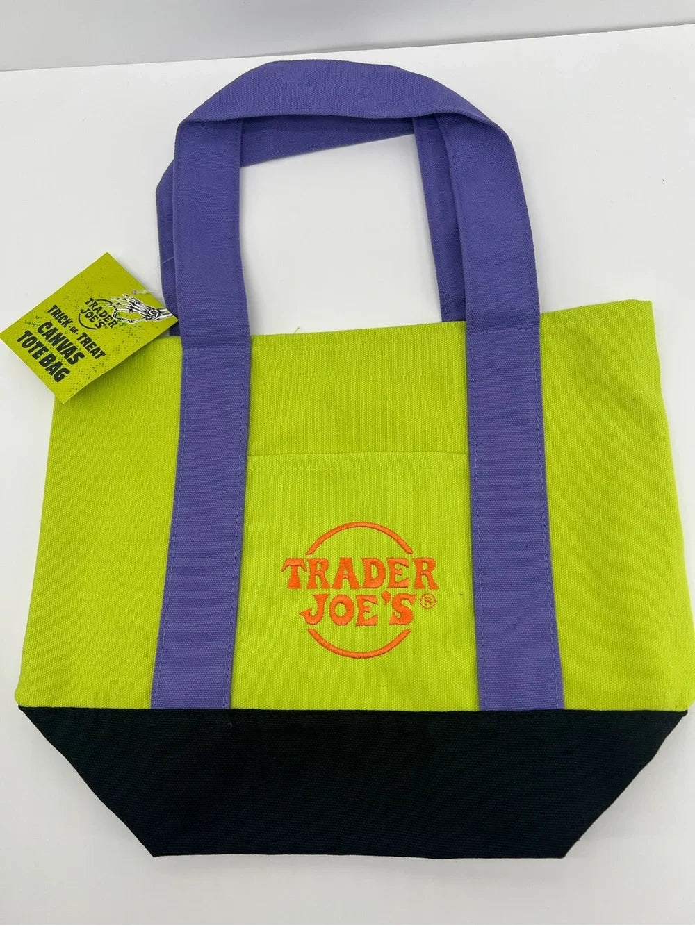 Trader Joe's Trick Or Treat Mini Canvas Totes