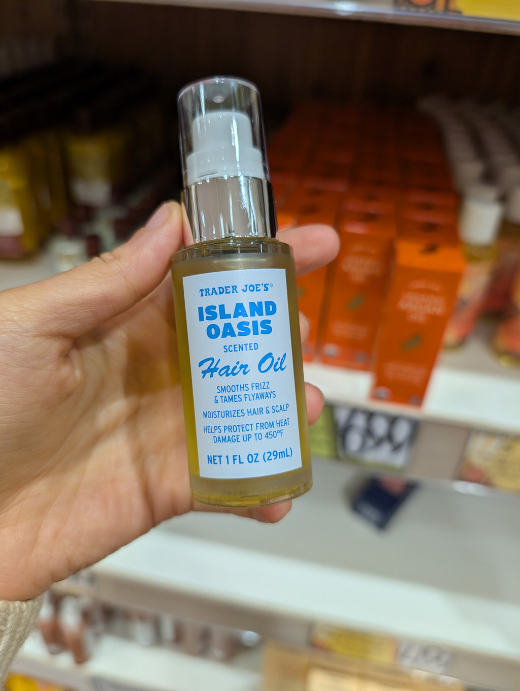 Trader Joe's Island Oasis Scented Hair Oil