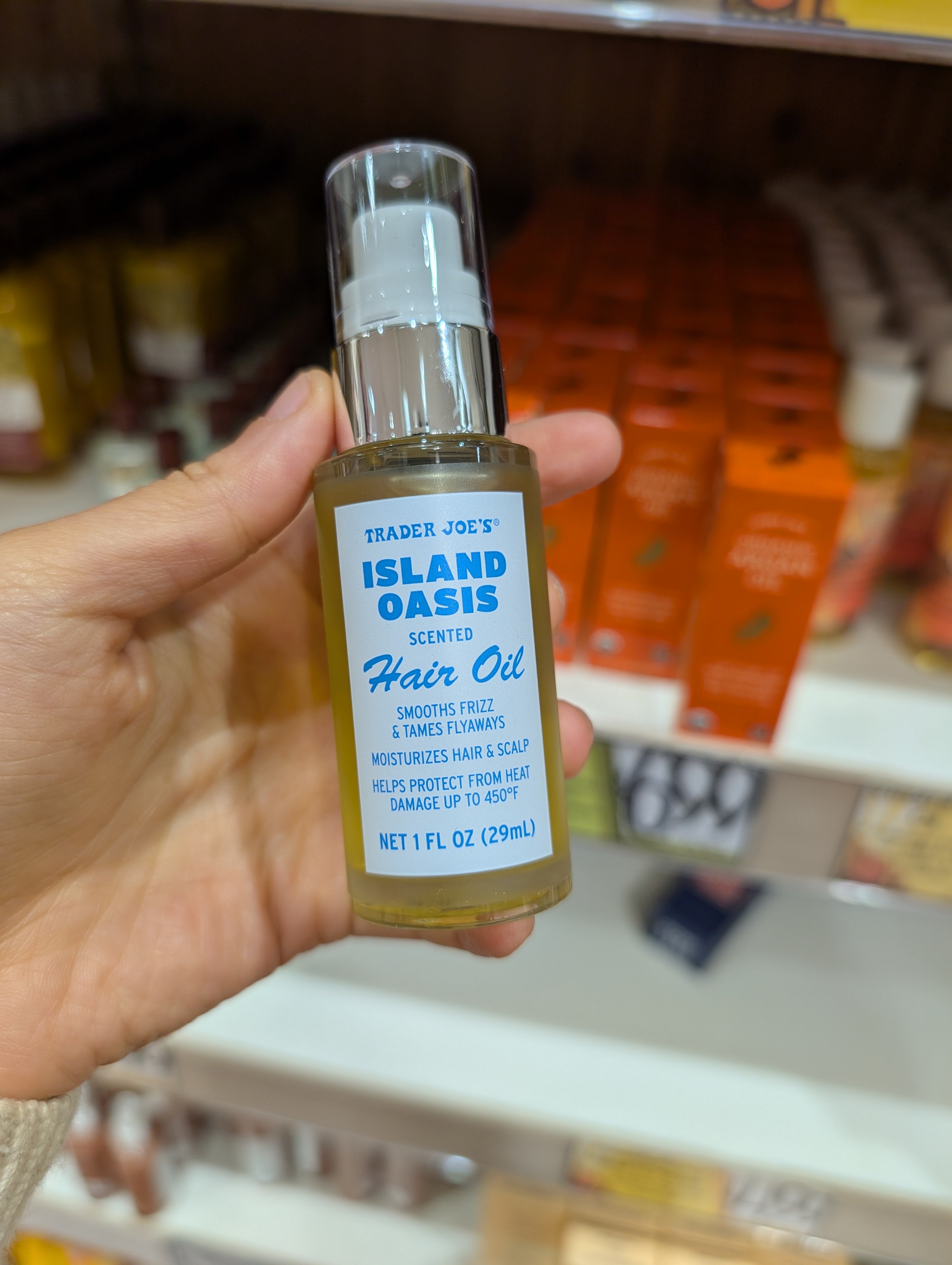 Trader Joe's Island Oasis Scented Hair Oil