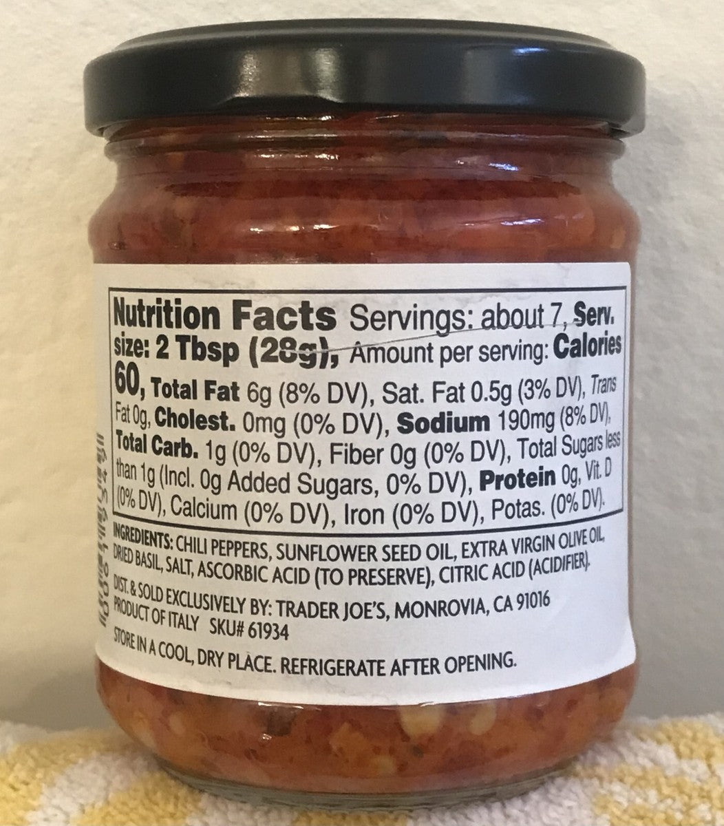 Trader Joe's Italian Bomba Hot Pepper Sauce