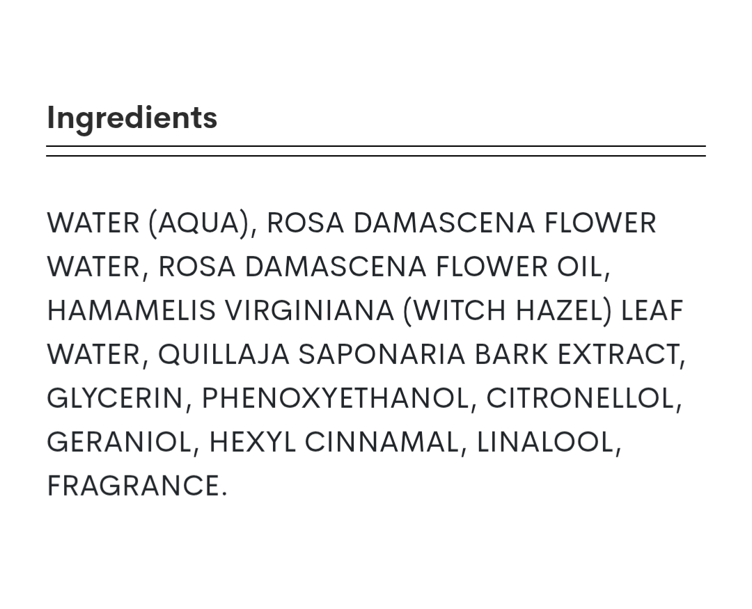 Trader Joe's Rose Water Facial Toner