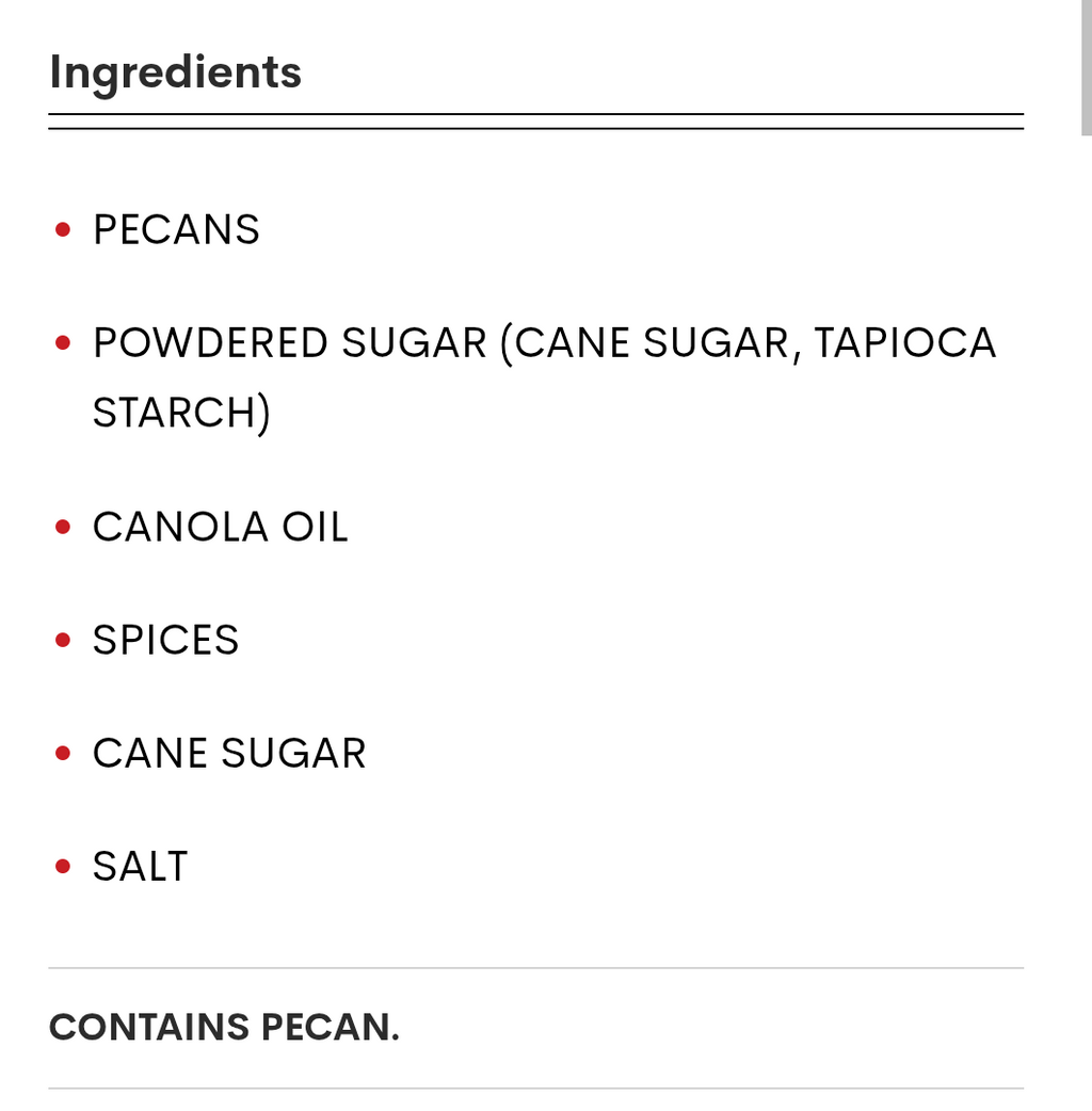 Trader Joe's Sweet Spicy Pecans