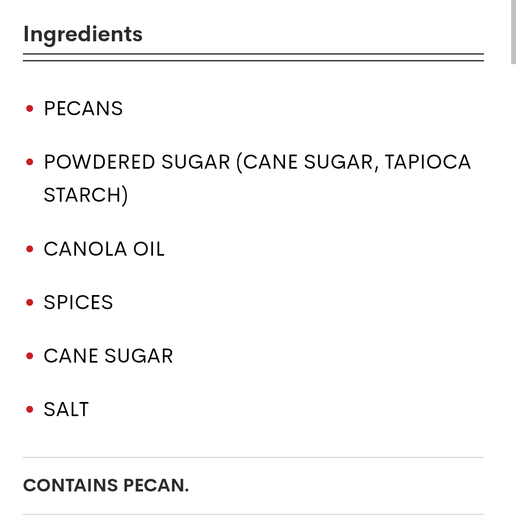 Trader Joe's Sweet Spicy Pecans