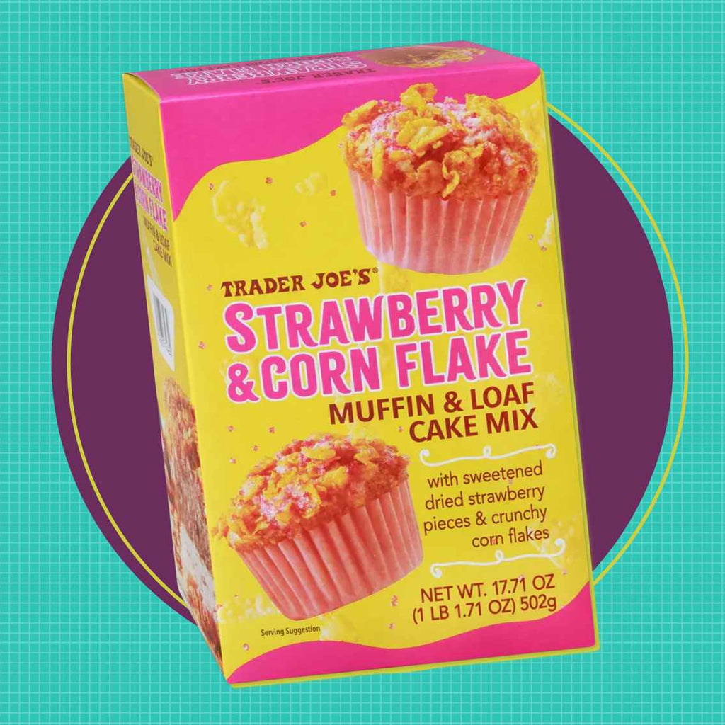 Trader Joe's Strawberry Corn Flake Cake Muffin Loaf Cake Mix