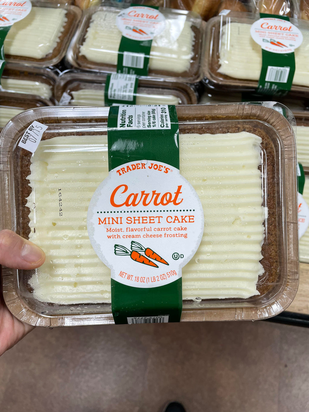Trader Joe's Mini Sheet Cake - Carrot Cake