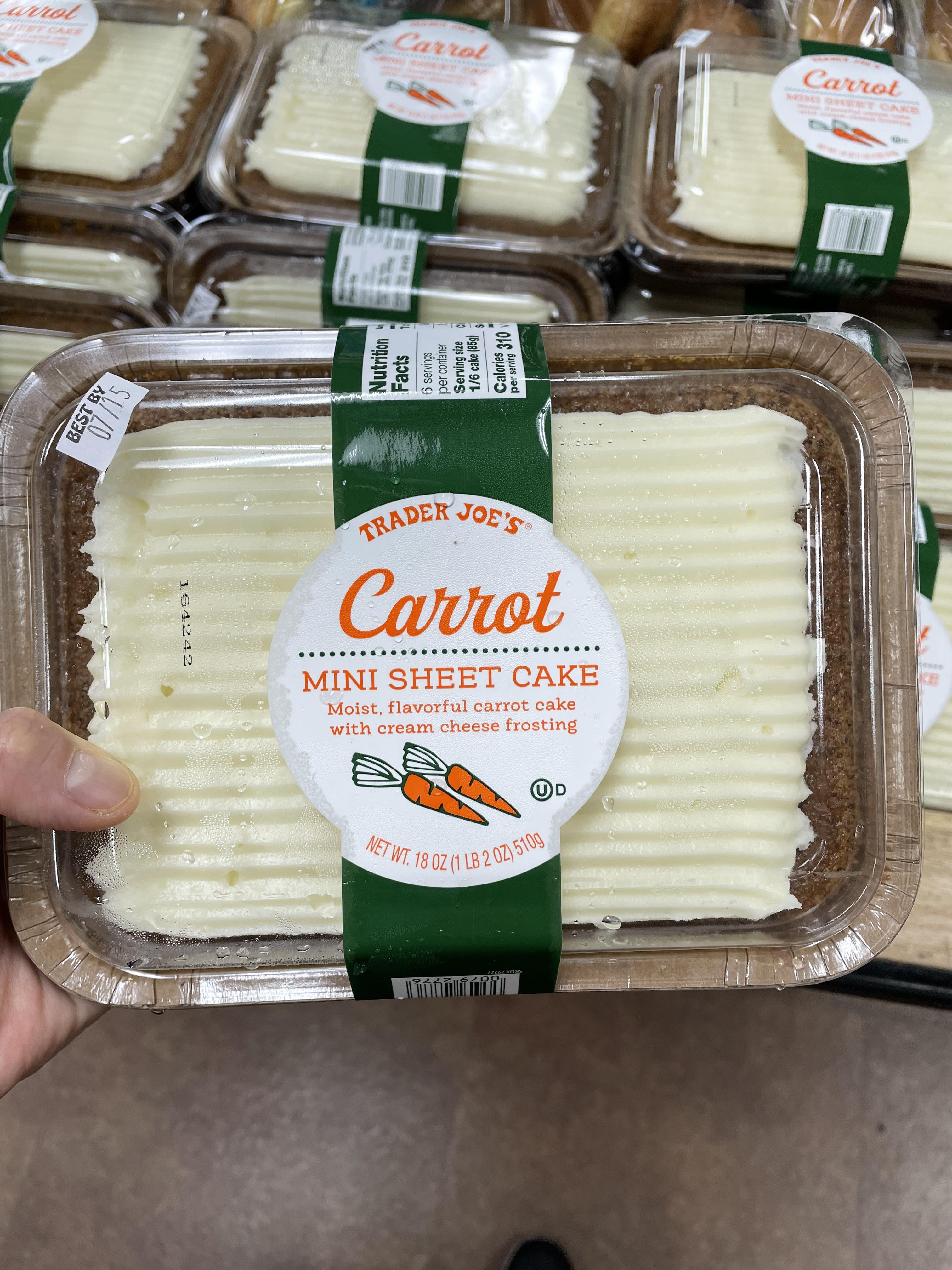 Trader Joe's Mini Sheet Cake - Carrot Cake