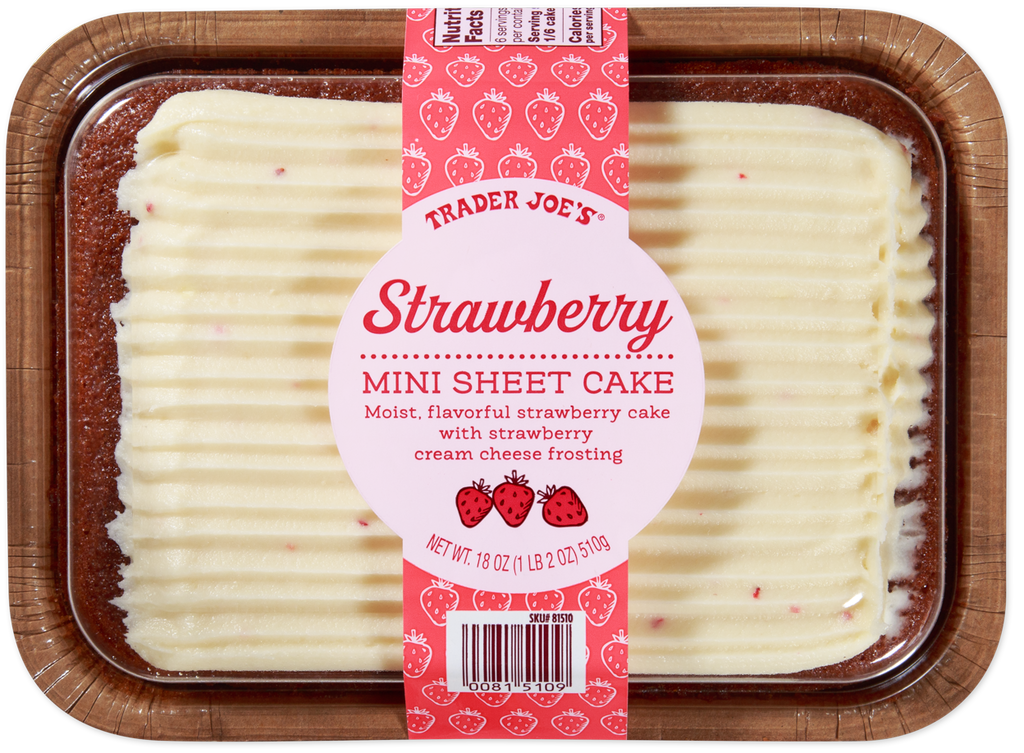 Trader Joe's Mini Sheet Cake - Strawberry