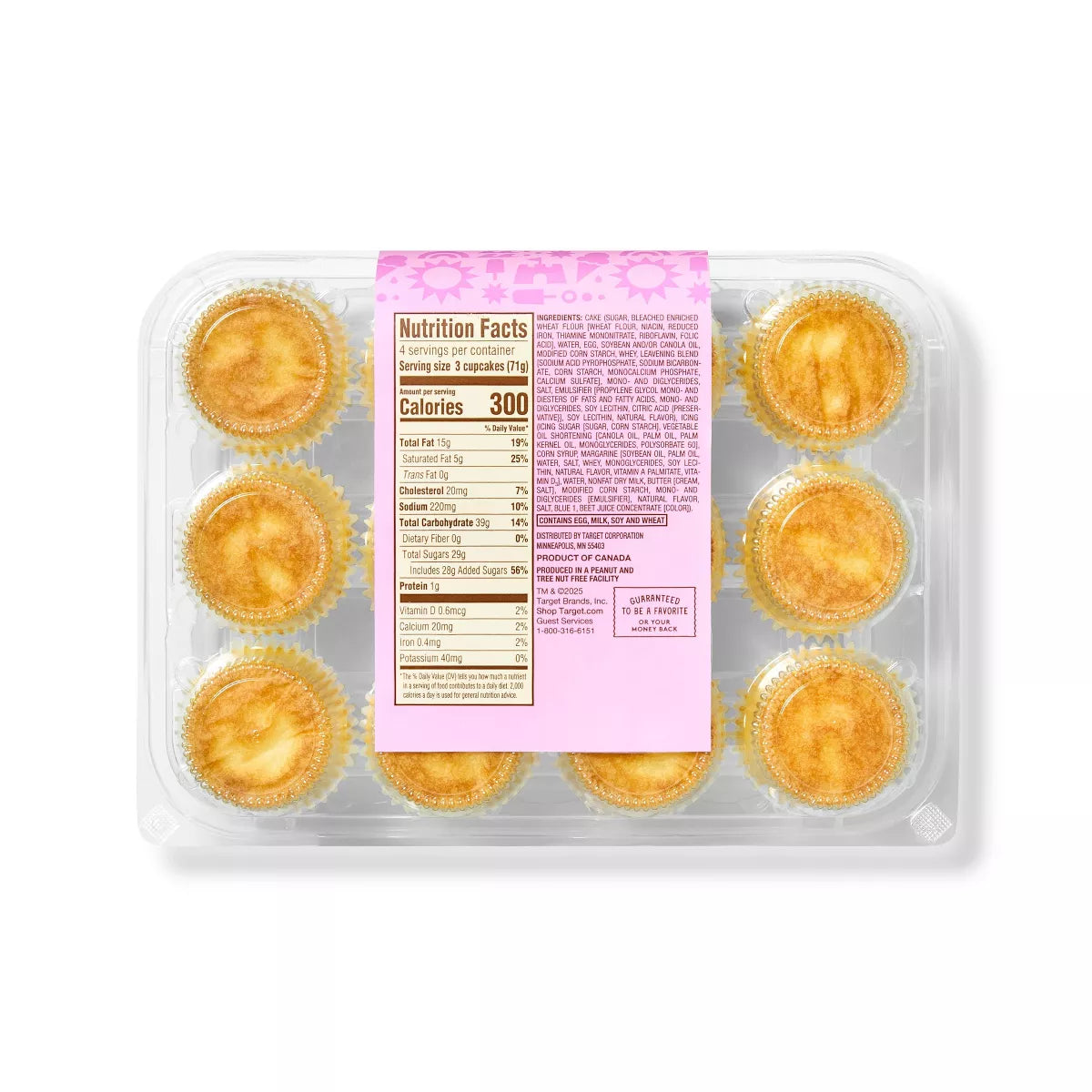 Unicorn Vanilla Mini Cupcakes - 10oz/12ct - Favorite Day Target