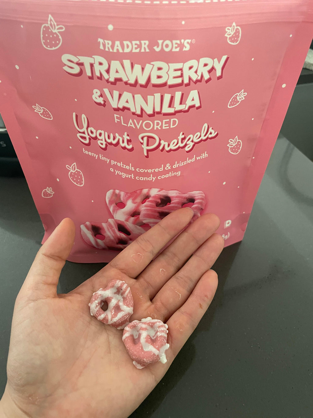 Trader Joe's Strawberry Vanilla Yogurt Pretzels