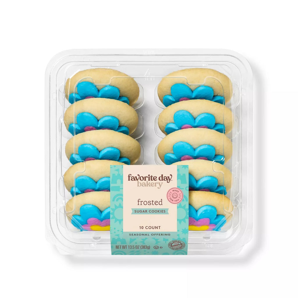 Flowery Frosted Sugar Cookies - 12.5oz/10ct - Target Favorite Day