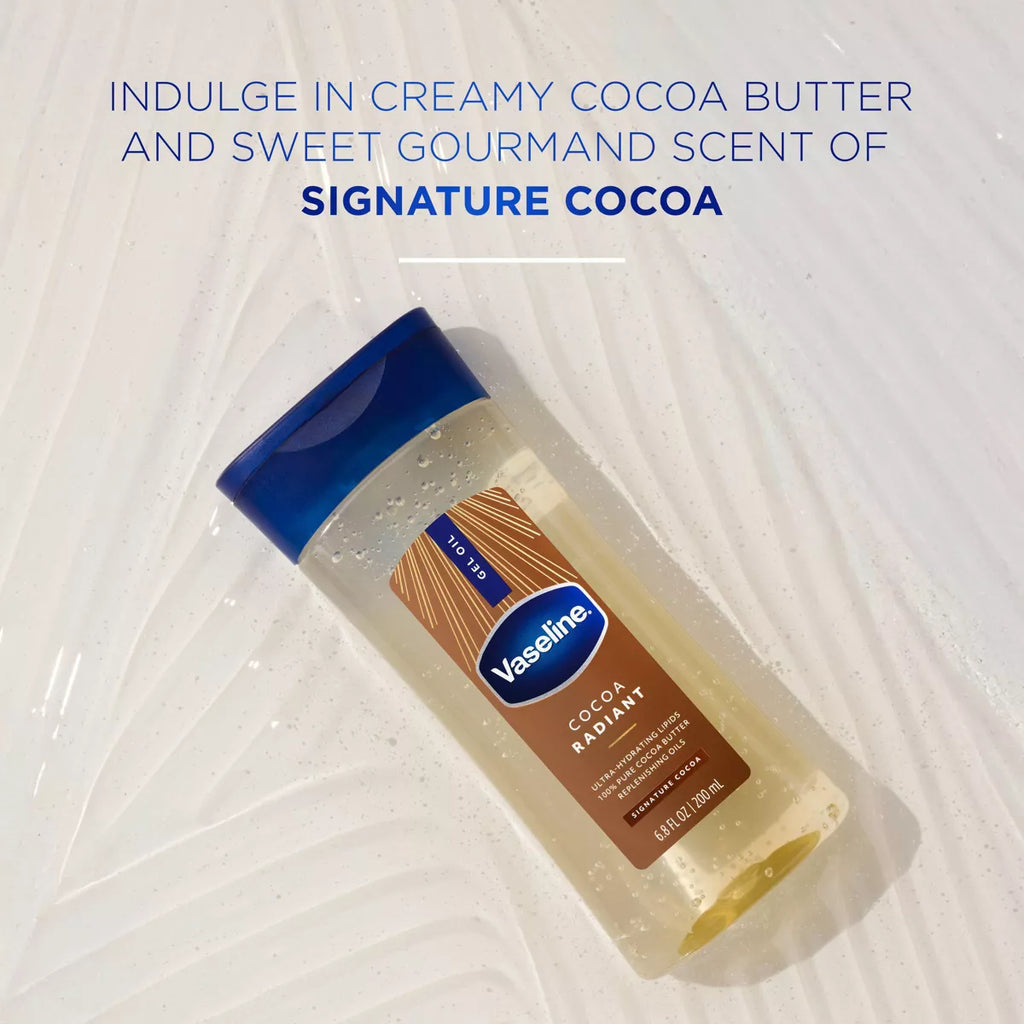 Vaseline Intensive Care Cocoa Radiant Body Gel Oil for Glowing Skin