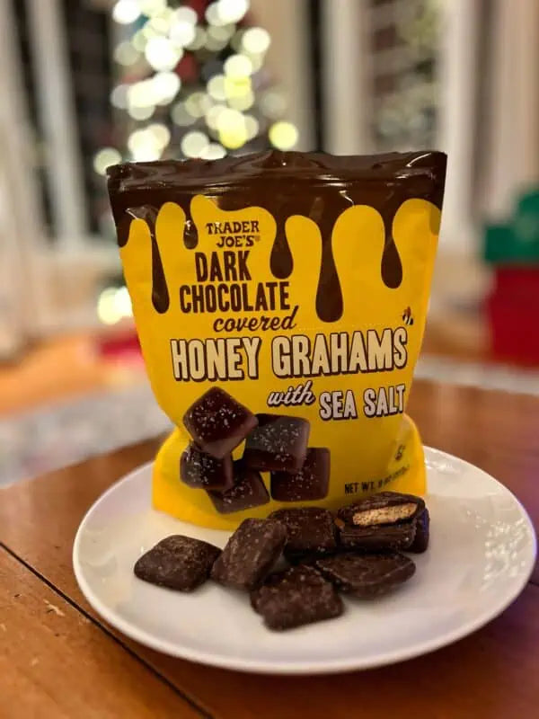 Trader Joe's Dark Chocolate covered Honey Grahams with Sea Salt