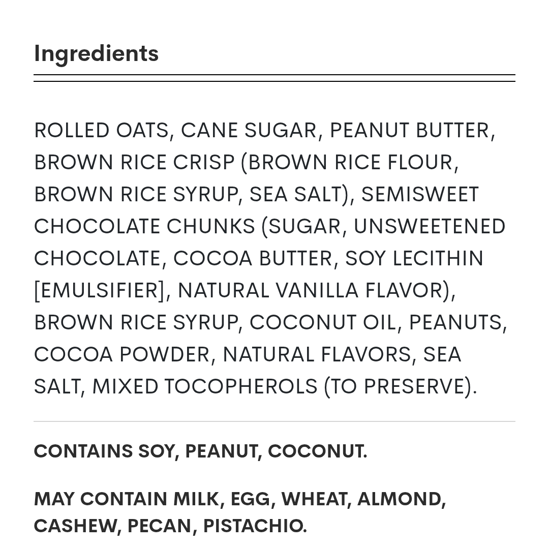 Trader Joe's Peanut Butter Chocolate Granola