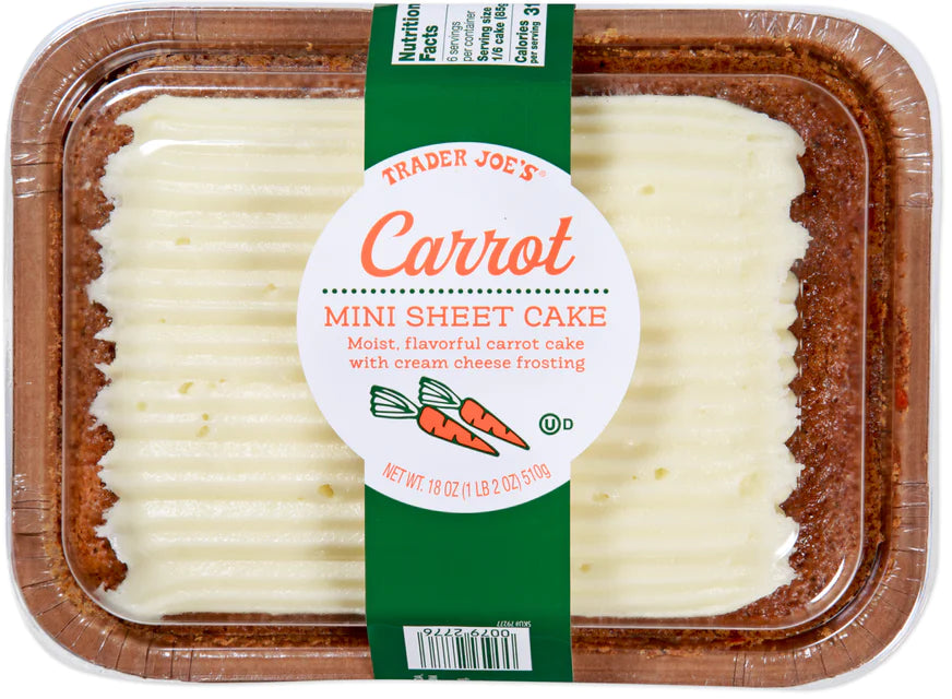 Trader Joe's Mini Sheet Cake - Carrot Cake